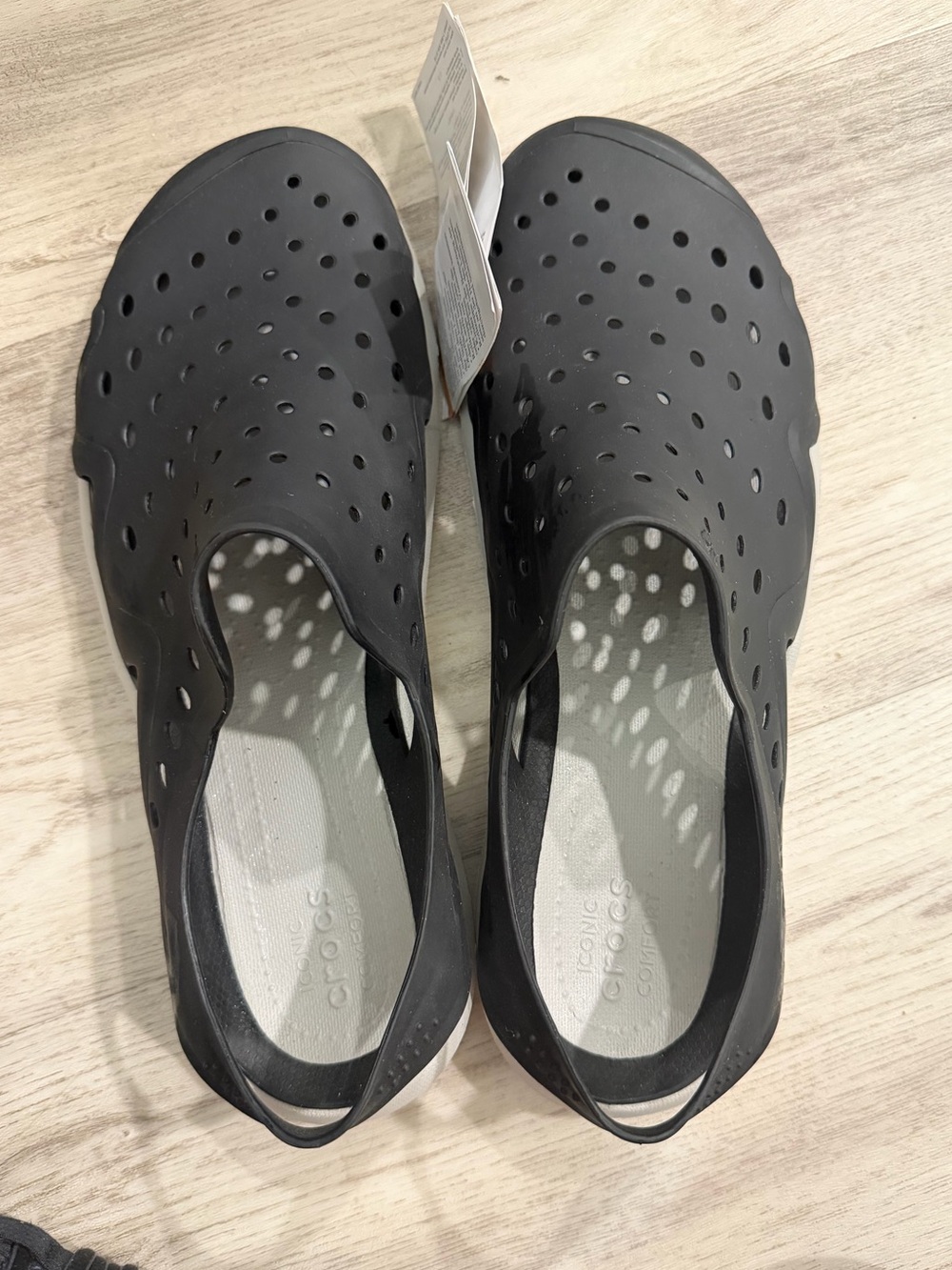 Crocs Men’s Black Slip-On Perforated Clog